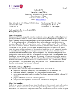 Course Outline - Huron College