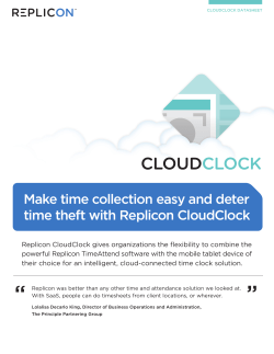 Make time collection easy and deter time theft with Replicon