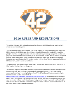 2016 rules and regulations