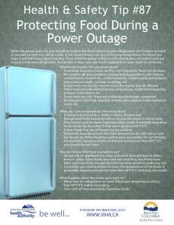 Protecting Food During a Power Outage