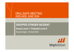 Dropped Stinger Incident.