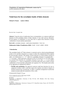 Nodal bases for the serendipity family of finite elements