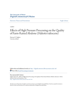 Effects of High Pressure Processing on the Quality of Farm