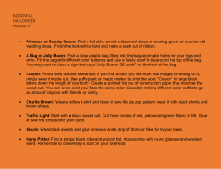 Goodwill Halloween Tip Sheet - Goodwill Industries of Tulsa