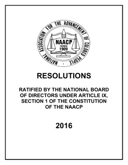 2016 Resolutions