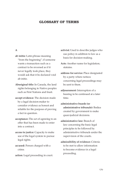Glossary of Legal Terms File