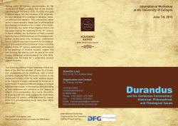 Durandus - Universit&auml;t zu K&ouml;ln