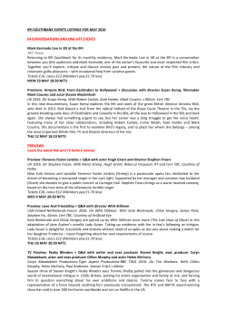 May 2016 at BFI Southbank events