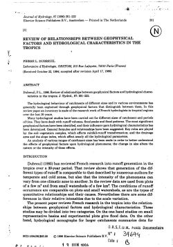 Review of relationships between geophysical factor and