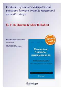 Oxidation of aromatic aldehydes with potassium bromate&ndash;bromide