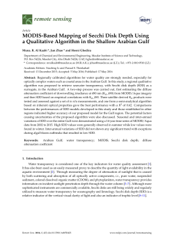 MODIS-Based Mapping of Secchi Disk Depth Using a Qualitative