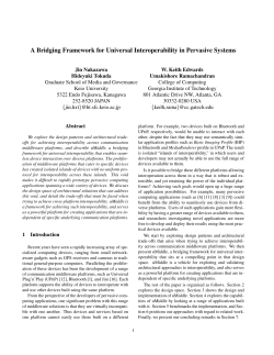 A Bridging Framework for Universal Interoperability in