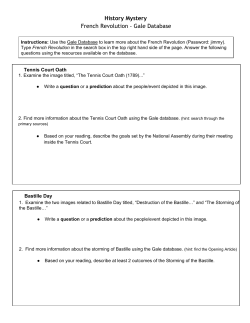 History Mystery French Revolution