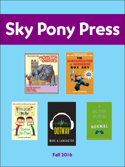 Fall 2016 - Sky Pony Press