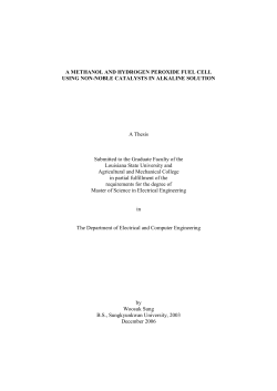 A METHANOL AND HYDROGEN PEROXIDE FUEL CELL USING