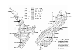 Hardiness Map. USDA -23o to -18o C -18o to -12o C -15o to