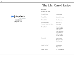 The John Carroll Review - John Carroll University