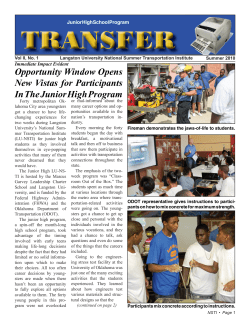 2010 JHS Transportation Newsletter