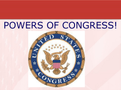 POWERS OF CONGRESS!