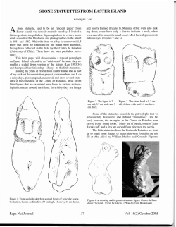 stone statuettes from easter island