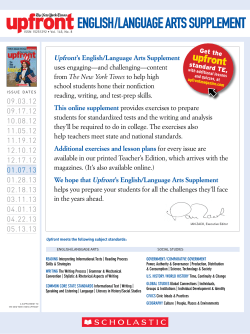 english / language arts supplement