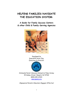 Helping Families Navigate the Education System