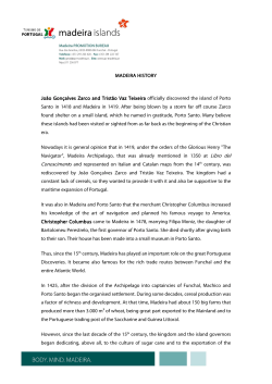 Madeira Press Kit - Associa&ccedil;&atilde;o de Promo&ccedil;&atilde;o da Madeira