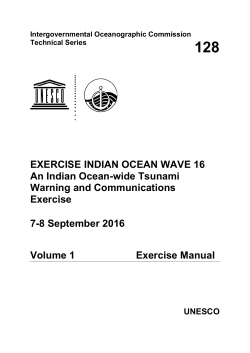 Exercise Indian Ocean Wave 2016: an Indian Ocean
