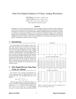 Alias-Free Digital Synthesis of Classic Analog Waveforms