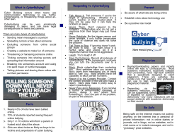 Cyber bullying Teens - Kern County Sheriff`s Office