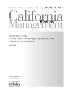 Liberating Leadership