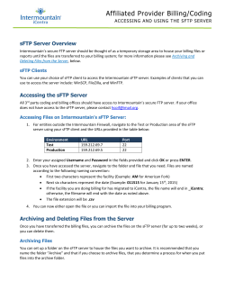Affiliated Provider Billing/Coding
