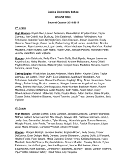 Honor Roll - Epping School District