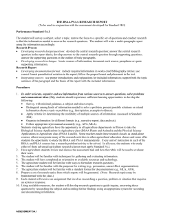 Agriculture - Languge Arts Assessment