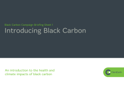 Introducing black carbon