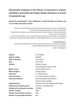 Psychometric properties of the HLS
