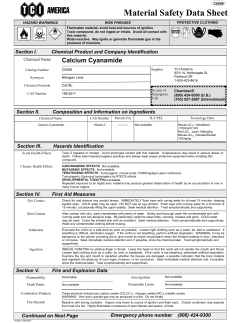 8738 Calcium Cyanamide (English) AAA TCI MSDS A2.0
