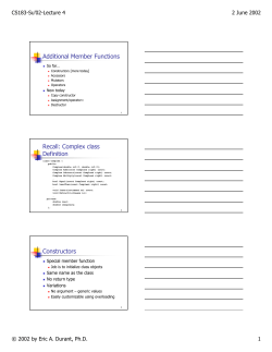 ADT class interface, constructor, default constructor