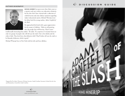 Adam Canfield of the Slash Discussion Guide
