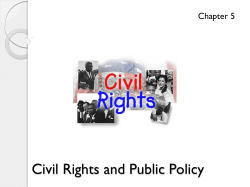 Civil Rights and Public Policy