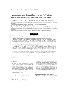 Manganvesuvianite and tweddillite, two new Mn3+-silicate