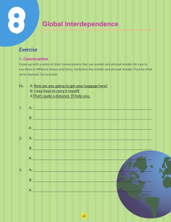 8 Global Interdependence