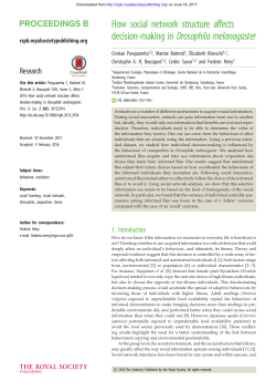 How social network structure affects decision