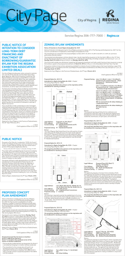PUBLIC NOTICE ZONING BYLAW AMENDMENTS PROPOSED