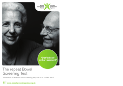 The repeat Bowel Screening Test