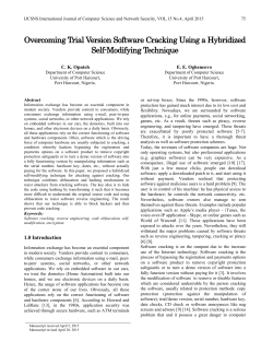 Overcoming Trial Version Software Cracking Using a Hybridized