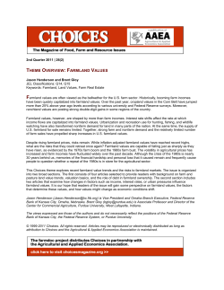 theme overview: farmland values