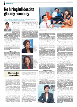 No hiring lull despite gloomy economy