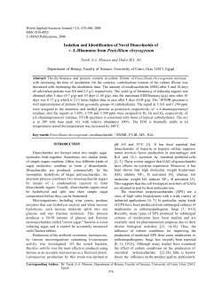 Isolation and Identification of Novel Disaccharide