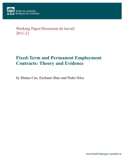 Fixed-Term and Permanent Employment
